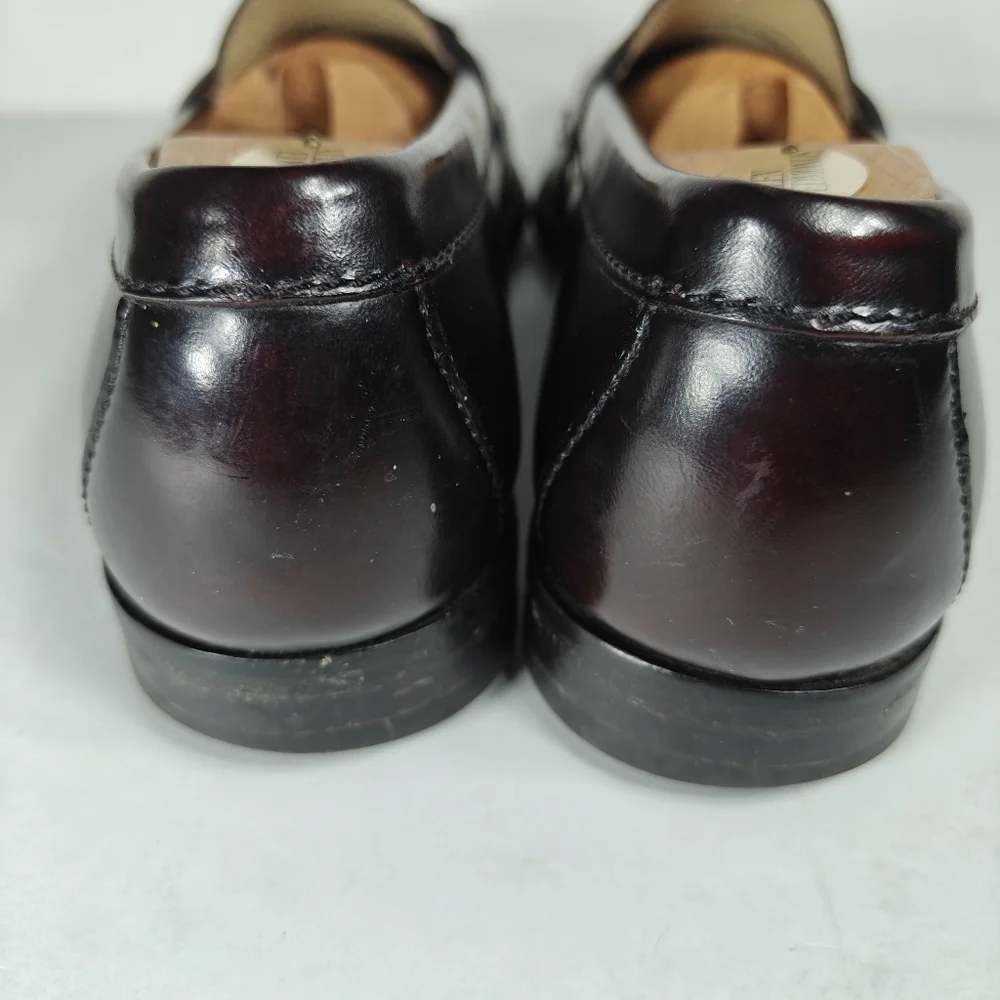 Cole Haan Men's Tassel Cordovan Burgundy Leather Loafers Pinch  03507 Size 8.5 D